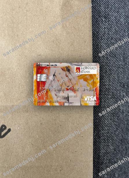 USA Maryland Howard Personal bank visa electron card photolook front